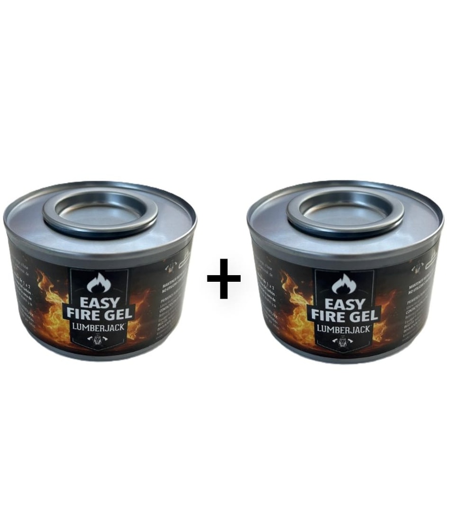 PROMO Iniciador de fuego EASY FIRE GEL Carbon Lumberjack 160g X 2