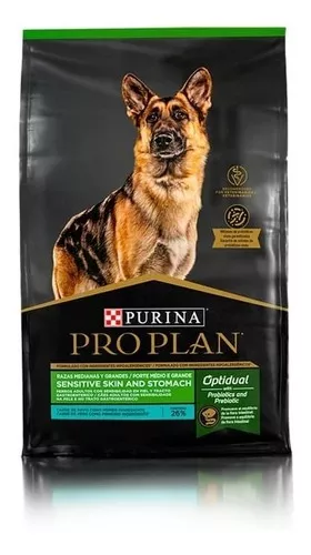 Pro Plan Sensitive Skin and Stomach (Pavo)Medium y Larg 12Kg