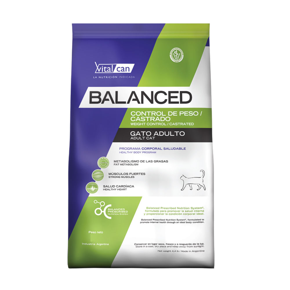 Balanced Cat Control de Peso/Castrado 7,5Kg