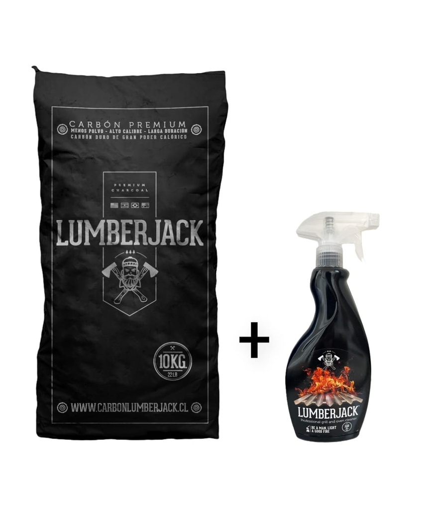 PROMO Carbon Lumberjack  10kg + Desengrasante profesional parrillas 500ml